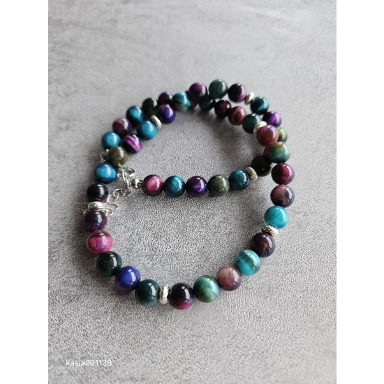 Naszyjnik z kamieni kociego oka